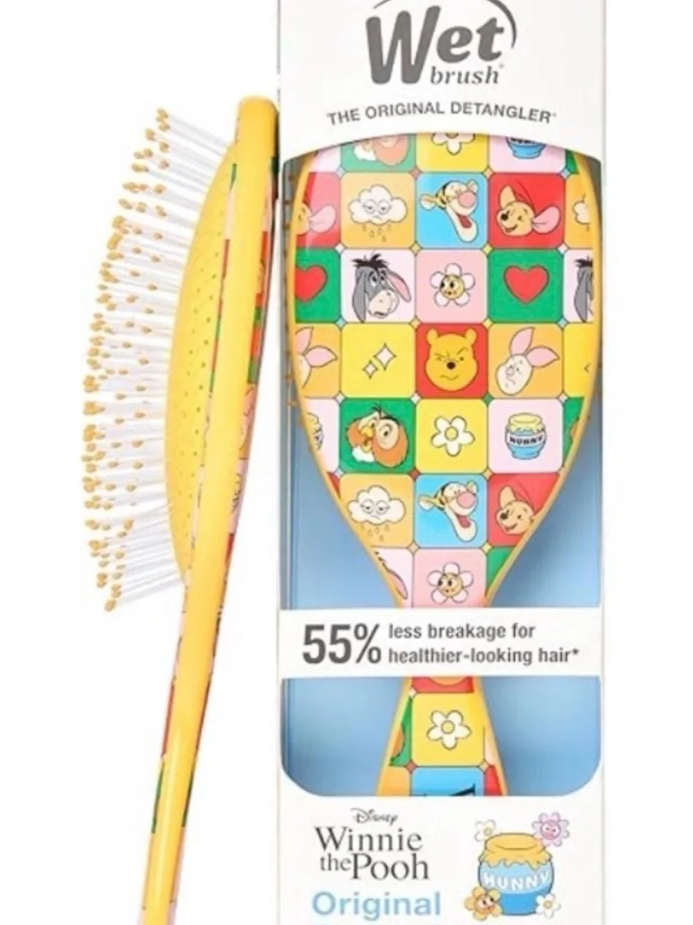 Wet Brush Winnie the Pooh Original Detangler Hair Brush - Yellow Multi